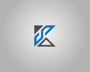 KS Harfi veya SK Logo Tasarımı Simgesi Modern Vektör Şablonu.