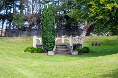 Taş Merdiven ve Yeşillik ile Serene Park