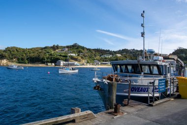 Tekneler ve Yeşil Tepeler 'le Manzaralı Harbor Manzarası