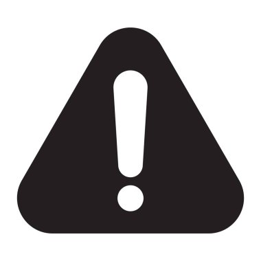 Uyarı veya Tehlike işareti simgesi. Dikkat dikkat Vektör illüstrasyonu.