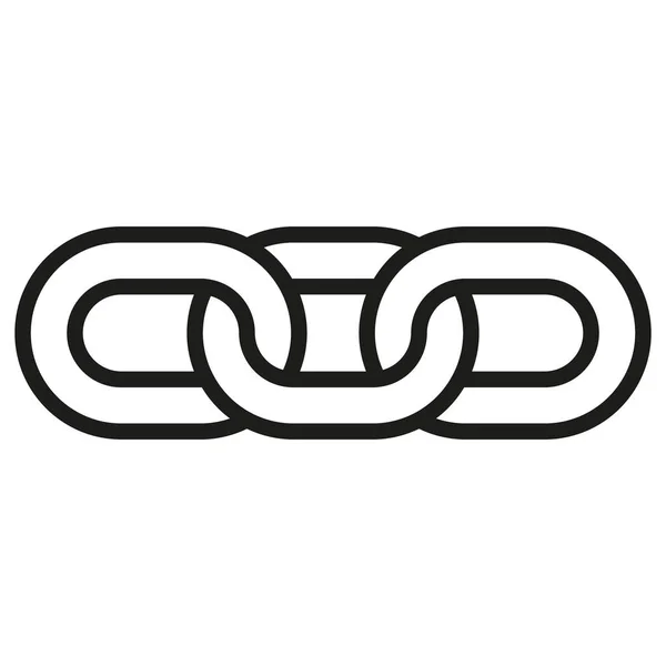 Zincir ya da Link ana hatları simgesi. Bağlantı vektör illüstrasyonu