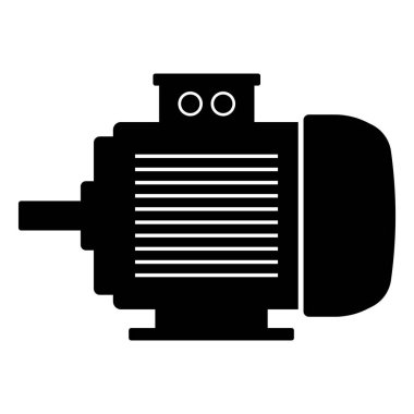Electric motor icon. Engine vector illustration.