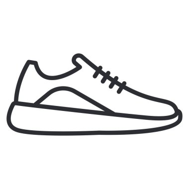 Running shoes line icon. Sneaker Outline vector illustration