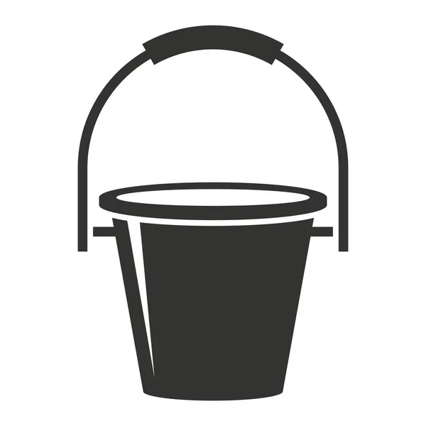 Bucket Icon Domestic Bucket Vector Illustration — Stock Vector