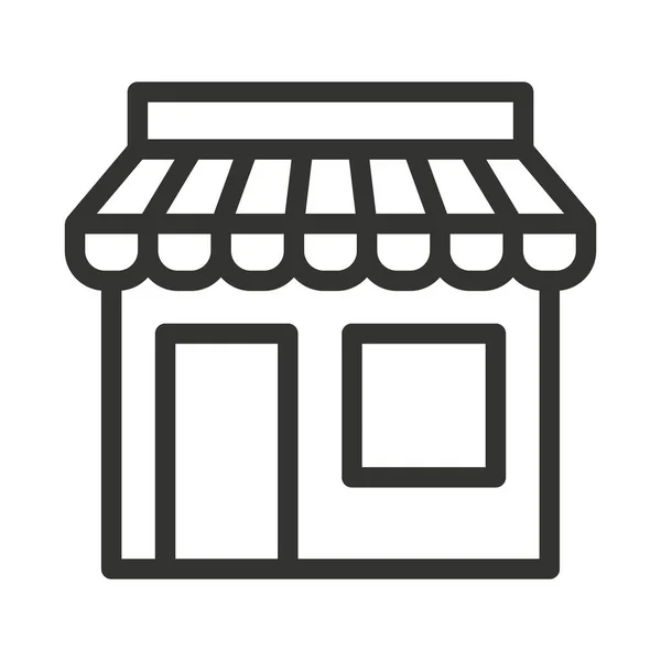 Icône Ligne Marché Illustration Vectorielle Store Marketplace — Image vectorielle