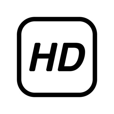 Ekran çözünürlüğü simgesi ayarlandı. Ekran boyut sembolü. Hd vektör simgesi