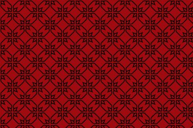 Kusursuz güzel kırmızı çiçek deseni