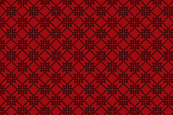 Kusursuz güzel kırmızı çiçek deseni