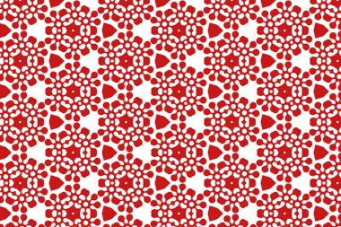 Kusursuz kırmızı çiçek deseni. Tekstil tasarım deseni.