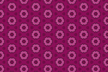 Kusursuz pembe çiçek deseni. Tekstil tasarım deseni.