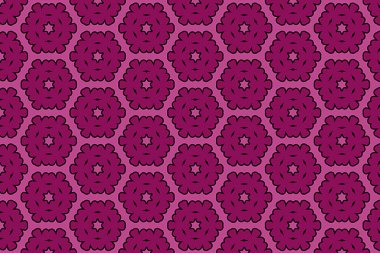 Kusursuz pembe çiçek deseni. Tekstil tasarım deseni.