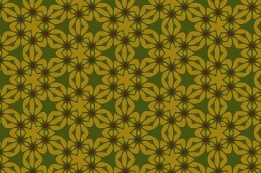 kesintisiz sarı çiçek desenli