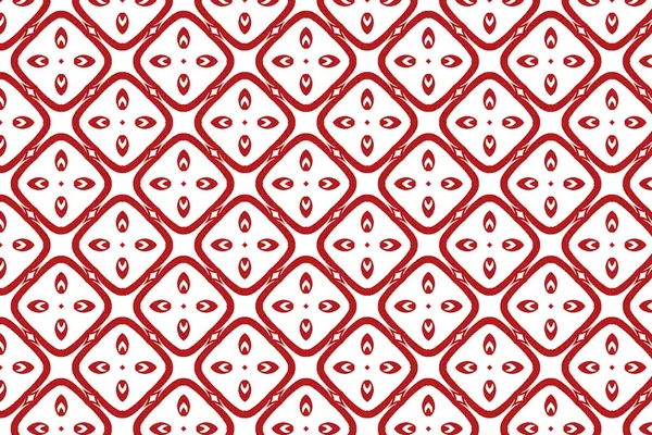 Beyaz arkaplanda soyut kırmızı çiçek deseni.