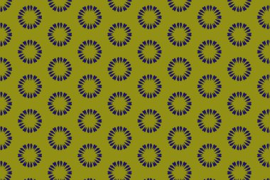 Süslü baskı tekstil için idealdir. Cesur bir geometrik mavi çiçek deseni. Dekoratif desen.
