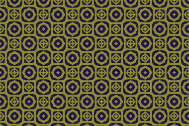 Süslü baskı tekstil için idealdir. Cesur bir geometrik mavi çiçek deseni. Dekoratif desen.