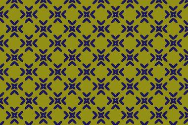 Süslü baskı tekstil için idealdir. Cesur bir geometrik mavi çiçek deseni. Dekoratif desen.