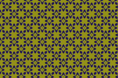 Süslü baskı tekstil için idealdir. Cesur bir geometrik mavi çiçek deseni. Dekoratif desen.