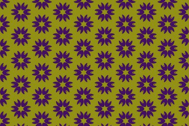 Süslü baskı tekstil için idealdir. Zeytin ve koyu mor tonlu cesur bir geometrik desen. Dekoratif desen