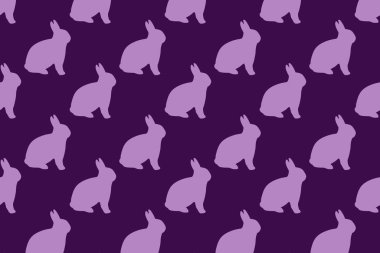 Kusursuz, güzel, renkli tavşan deseni.