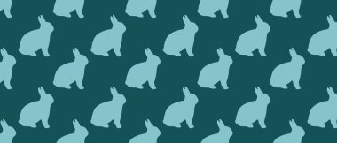 Kusursuz, güzel, renkli tavşan deseni.