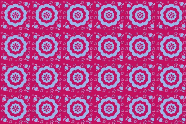 Duvar kâğıdı tekstil tasarımı için uygun kusursuz çiçek deseni.