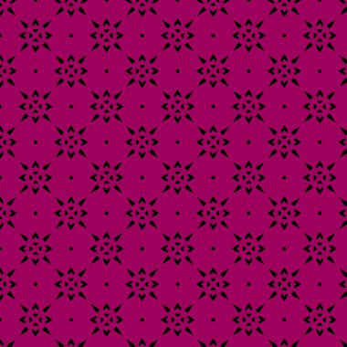 Siyah arkaplanda kusursuz pembe geometrik desen