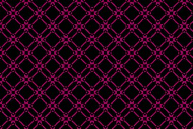 Siyah arkaplanda kusursuz pembe geometrik desen