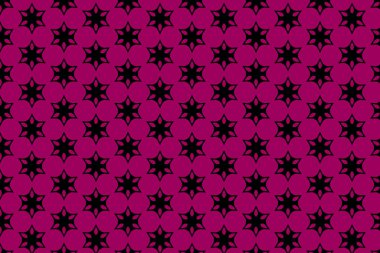 Siyah arkaplanda kusursuz pembe geometrik desen