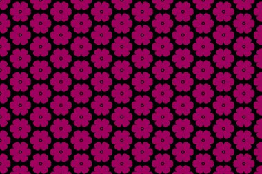 Siyah arkaplanda kusursuz pembe geometrik desen