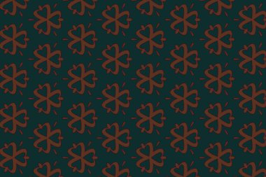 Bir geometrik dikişsiz çiçek deseni