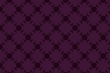 Radial çiçek motiflerini içeren cesur bir geometrik desen hilal şekilleriyle çevrili dinamik bir köşegen örgüsü..