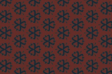 Bir geometrik dikişsiz çiçek deseni