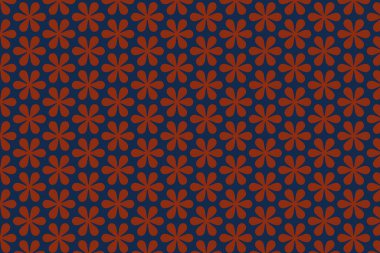 Siyah arka planda pürüzsüz pembe çiçek deseni