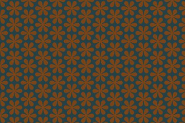 Siyah arka planda pürüzsüz pembe çiçek deseni