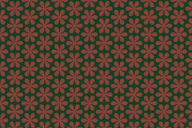 Siyah arka planda pürüzsüz pembe çiçek deseni