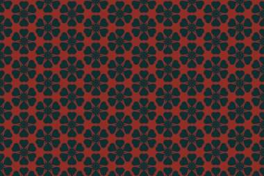 Siyah arkaplanda kusursuz pembe geometrik desen