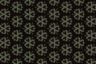 Kusursuz siyah yüzey. Güzel çiçek deseni.