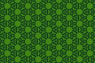 Kusursuz yeşil geometrik güzel desen
