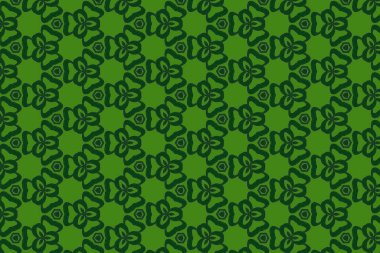 Kusursuz siyah ve yeşil geometrik güzel desen