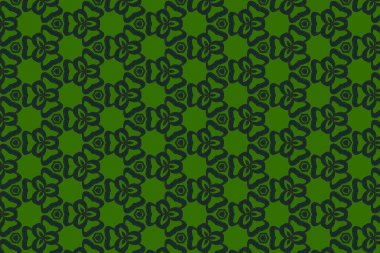 Kusursuz yeşil yüzey Güzel çiçek deseni