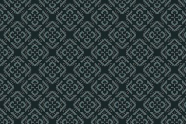 Soyut formları tekrarlayan sofistike bir model. Modern ev dekorasyonu, ambalaj ve moda baskıları için mükemmel..