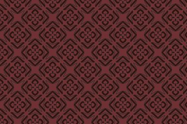 Soyut formları tekrarlayan sofistike bir model. Modern ev dekorasyonu, ambalaj ve moda baskıları için mükemmel..