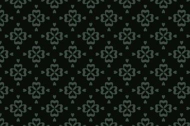 Yaprakları ve botanik elementleri olan tropikal temalı dikişsiz desen. Yazlık baskılar ve tatil köyü kıyafetleri için ideal