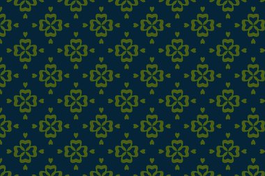 Yaprakları ve botanik elementleri olan tropikal temalı dikişsiz desen. Yazlık baskılar ve tatil köyü kıyafetleri için ideal