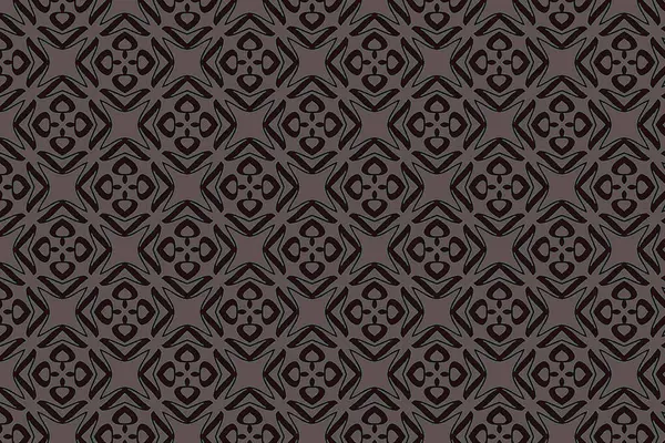 Soyut formları tekrarlayan sofistike bir model. Modern ev dekorasyonu, ambalaj ve moda baskıları için mükemmel..