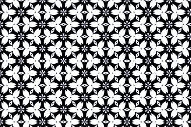 Soyut siyah taç yaprakları, dokunsal beyaz yıkamalı dokunun üzerine açılır..