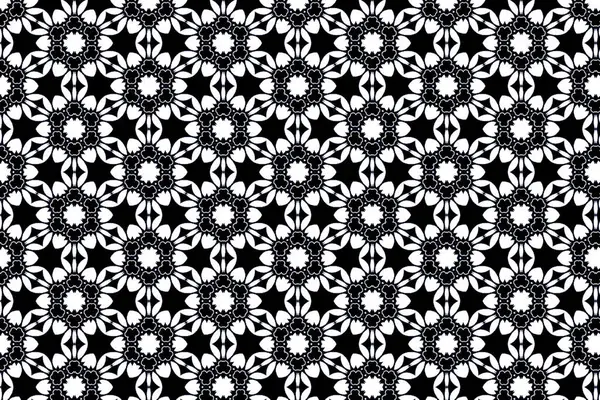 Karmaşık siyah çiçekli dantel yumuşak beyaz keten dokusunu örtüyor..