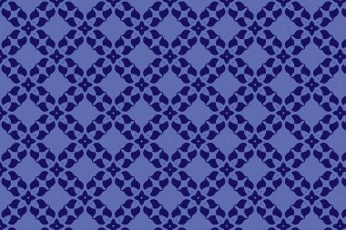 Kusursuz koyu mavi ve açık mavi geometrik desen. Duvar kağıdı, halı, halı, çarşaf, dijital baskı, tekstil baskısı, kumaş, perde, ambalaj kağıdı için kusursuz desen.