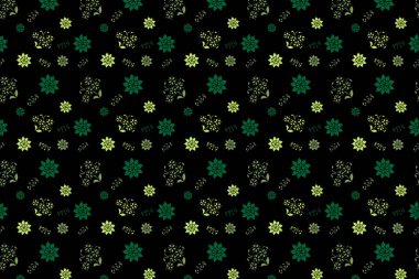 Kusursuz çiçek deseni. Bu tasarım tekstil baskısı, yatak, perde, ambalaj, battaniye, halı ve daha birçok şey için kullanılır.