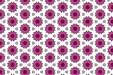 sorunsuz Pembe çiçek desenli